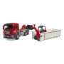 Bruder camion MAN TGS cu container roll off si incarcator compact Schaffer